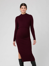 Imetysmekko Nella Rib Maroon