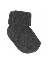 Vauvan sukat Cotton Rib Dark Grey Melange